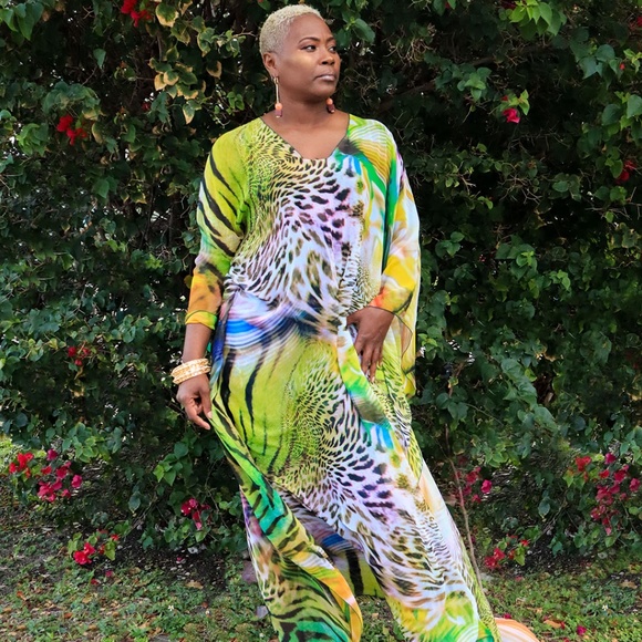 Jungle Burst Kaftan - Picture 2 of 2